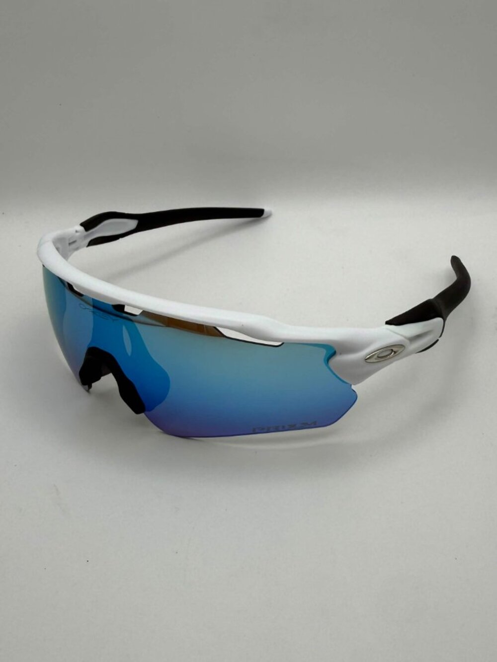 Oakley Radar EV Path Sunglasses White Blue With Box, Case, & Accessories
